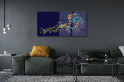 Acrylic print Trumpet man