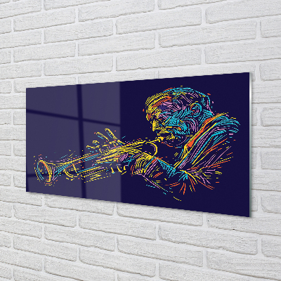 Acrylic print Trumpet man