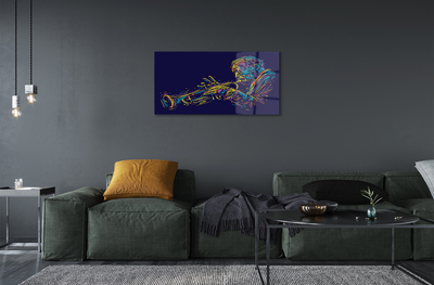 Acrylic print Trumpet man