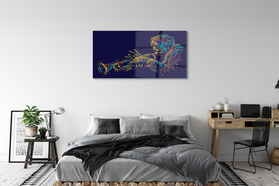 Acrylic print Trumpet man