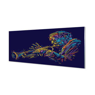 Acrylic print Trumpet man
