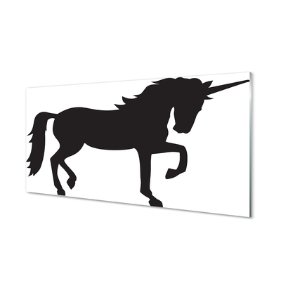 Acrylic print Black unicorn