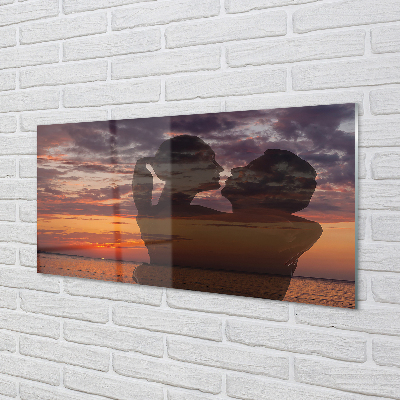 Acrylic print Sky clouds sailors