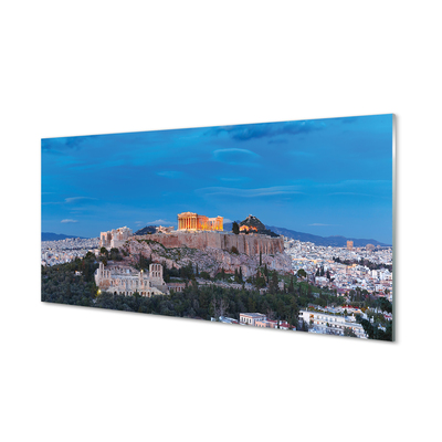 Acrylic print Greece panorama of athens