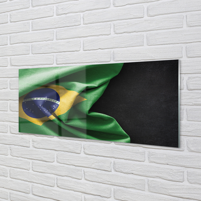 Acrylic print Brazil flag