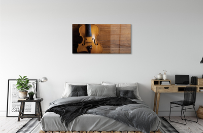 Acrylic print Violin wood