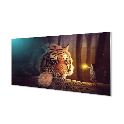Acrylic print Tiger woods man