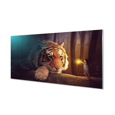 Acrylic print Tiger woods man