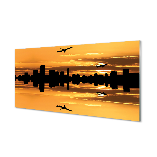Acrylic print Sun city flight