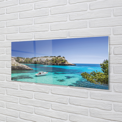 Acrylic print Spain cliffs coast