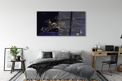 Acrylic print Light sky map