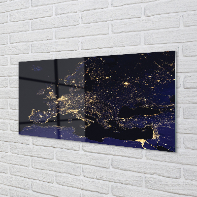 Acrylic print Light sky map