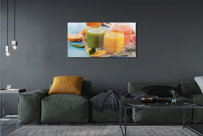 Acrylic print Cocktails colored glasses