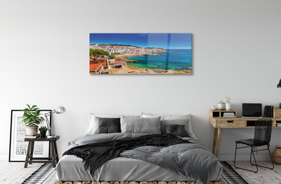 Acrylic print Spain beach city coast