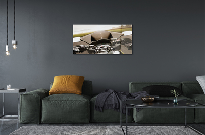 Acrylic print Motorcycle road high in the sky