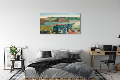 Acrylic print Rural art painted view