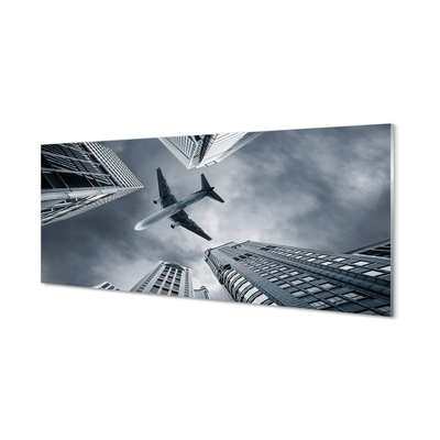 Acrylic print City sky cloud aircraft