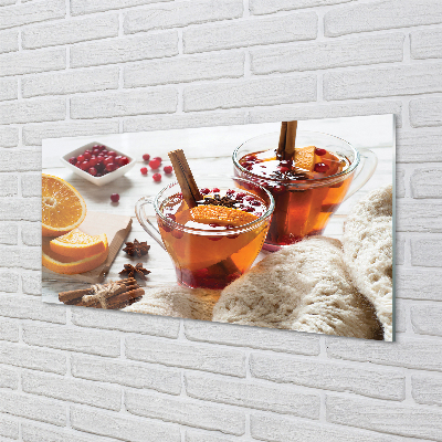Acrylic print Winter cup of tea