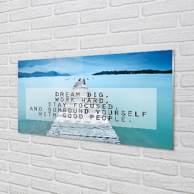 Acrylic print Panorama of the sea