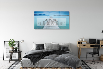 Acrylic print Panorama of the sea