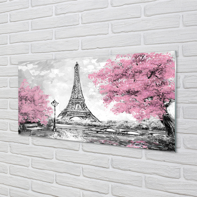 Acrylic print Paris spring tree