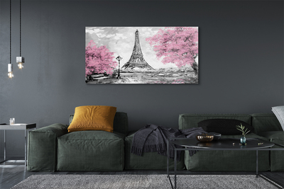 Acrylic print Paris spring tree