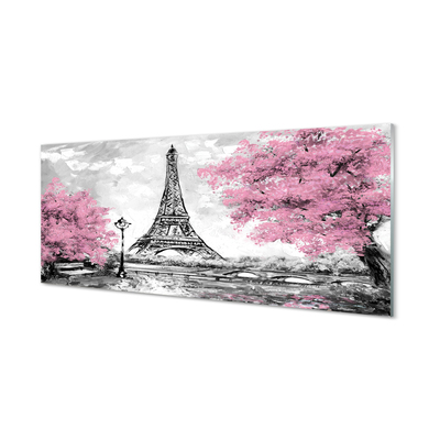 Acrylic print Paris spring tree