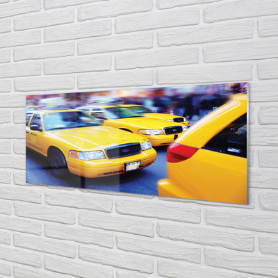 Acrylic print City yellow cab