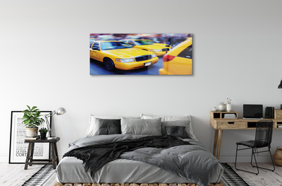 Acrylic print City yellow cab
