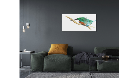 Acrylic print Painted colorful parrot