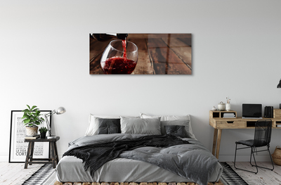 Acrylic print Glass of wine tips