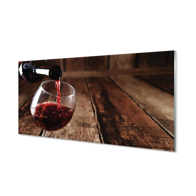 Acrylic print Glass of wine tips