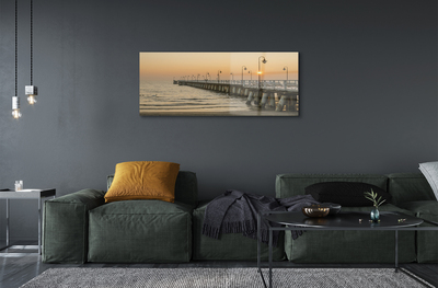Acrylic print Pier gdansk sea