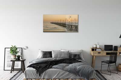 Acrylic print Pier gdansk sea
