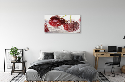 Acrylic print Wet cherries
