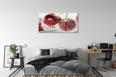 Acrylic print Wet cherries