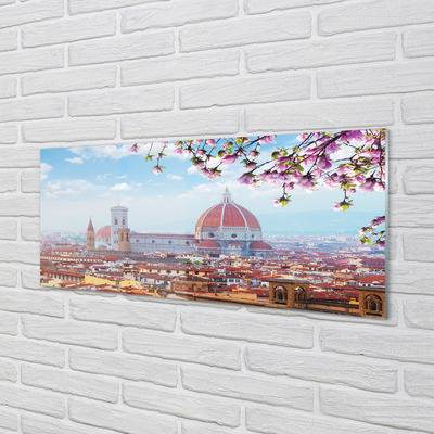 Acrylic print Italy cathedral panoramic night