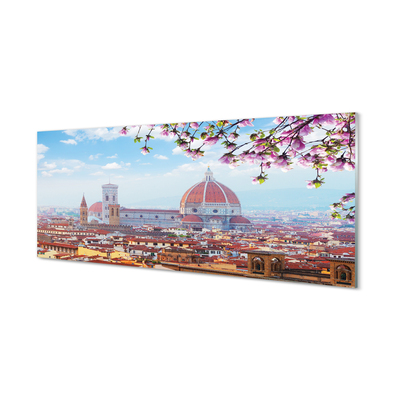 Acrylic print Italy cathedral panoramic night