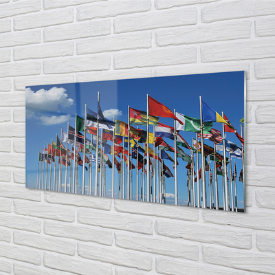 Acrylic print Various flags