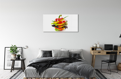 Acrylic print Salad pepper