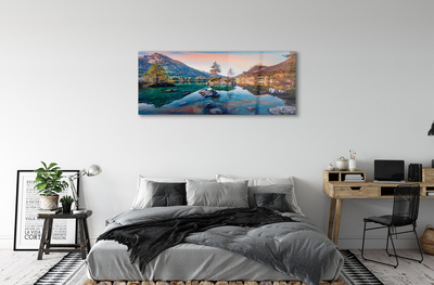 Acrylic print Autumn lake mountain germany
