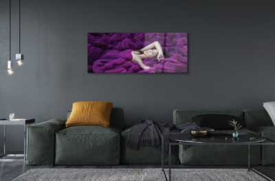 Acrylic print Purple woman