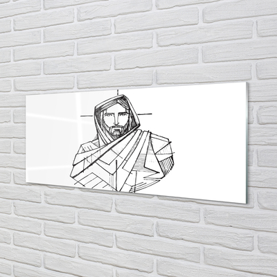 Acrylic print Jesus drawing