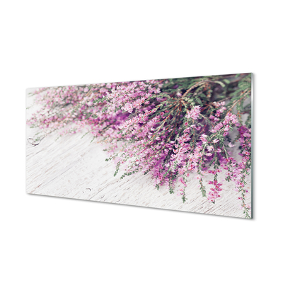 Acrylic print Plates flowers