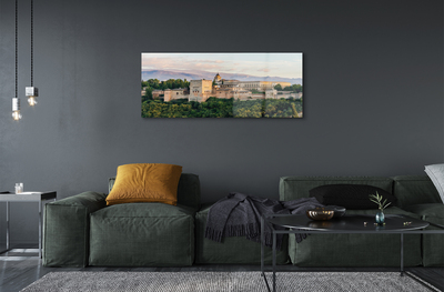 Acrylic print Spain castle mountain forest