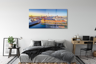 Acrylic print Berlin river bridges