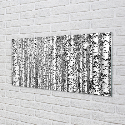 Acrylic print Black and white tree