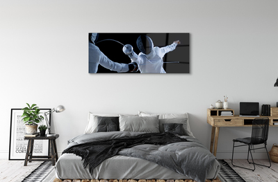 Acrylic print People in white