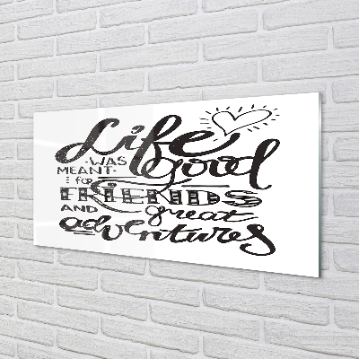 Acrylic print Motivate brown string