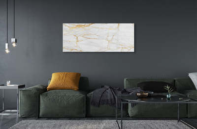 Acrylic print Marble stone wall